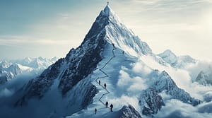 Adapting to the New Sales Landscape: The Importance of Omni-Channel Outreach climging a mountain